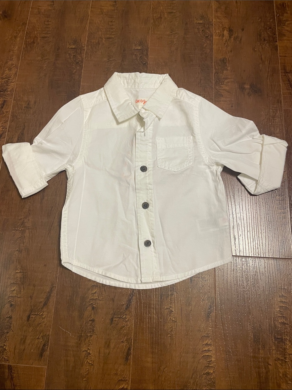 White Button-Up Shirt - Classic Collared Top